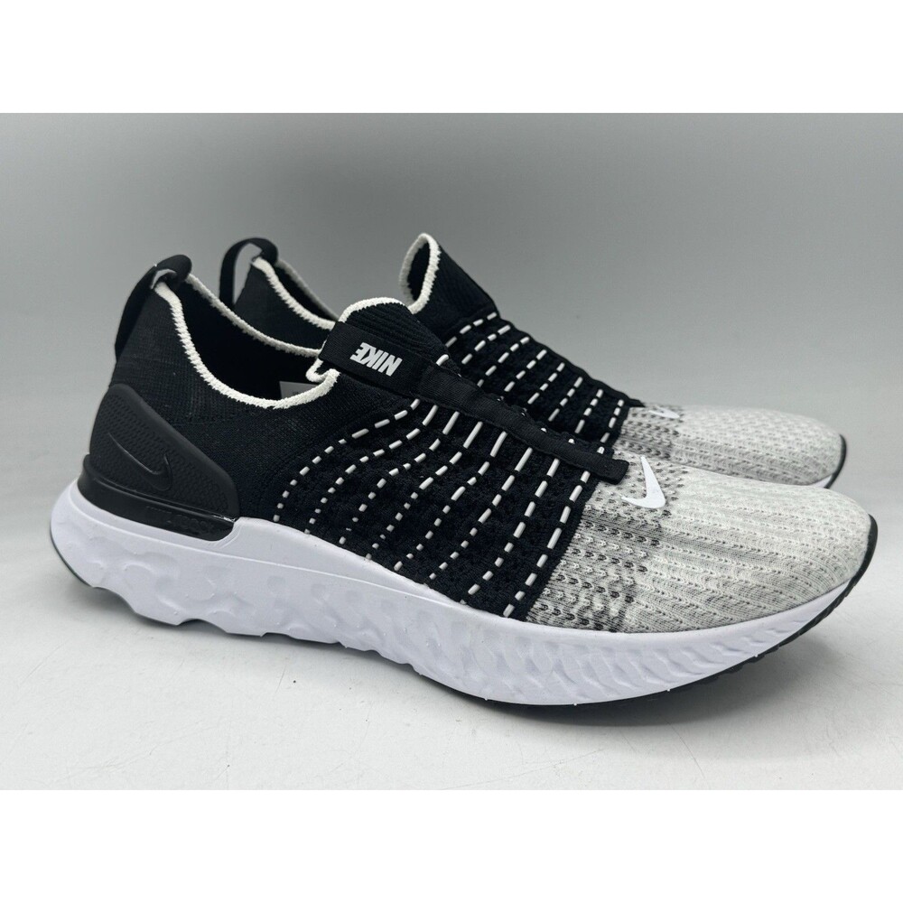 Nike React Phantom Run Flyknit 2 Black White CJ0280-001 Women’s Size 10